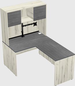 L-shaped office desk