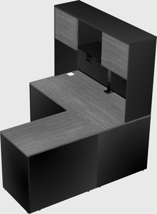L-shaped office desk