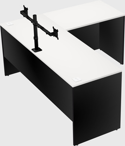 L-shaped office desk