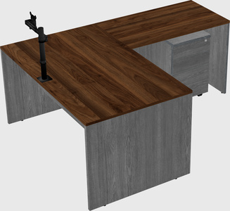 L-shaped office desk