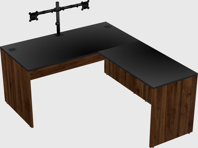 L-shaped office desk