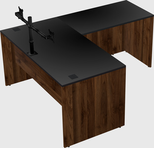 L-shaped office desk