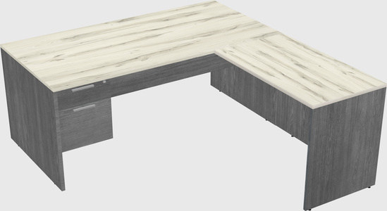 L-shaped office desk