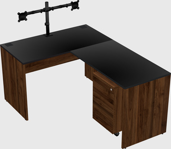 L-shaped office desk