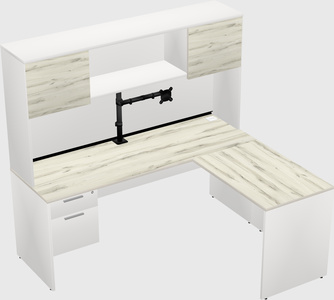 L-shaped office desk