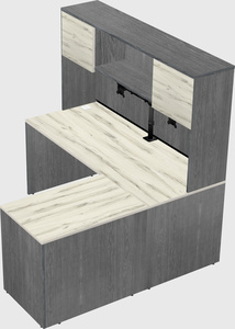 L-shaped office desk