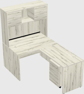 L-shaped office desk