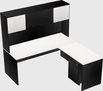 L-shaped office desk