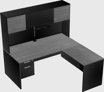 L-shaped office desk