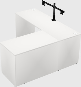 L-shaped office desk