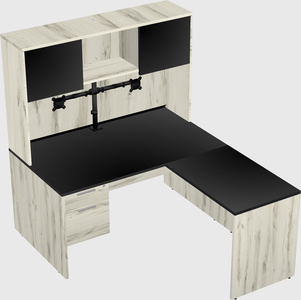 L-shaped office desk