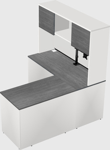 L-shaped office desk