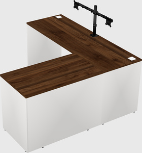 L-shaped office desk