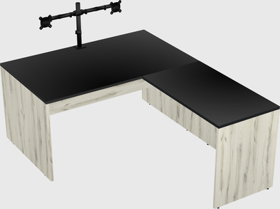 L-shaped office desk