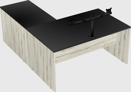 L-shaped office desk