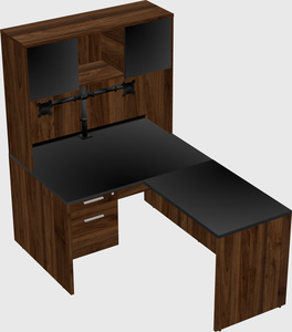L-shaped office desk