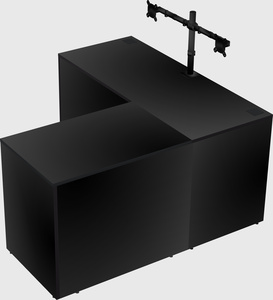 L-shaped office desk