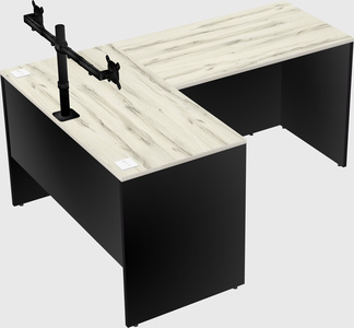 L-shaped office desk