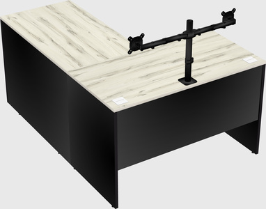 L-shaped office desk