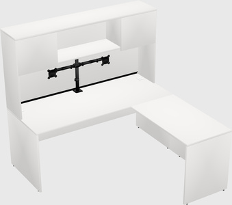 L-shaped office desk
