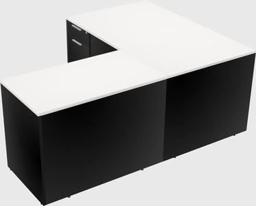 L-shaped office desk
