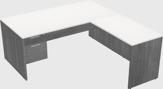 L-shaped office desk