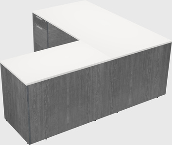 L-shaped office desk