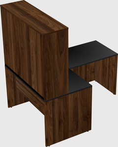 L-shaped office desk