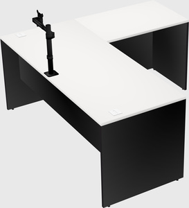 L-shaped office desk