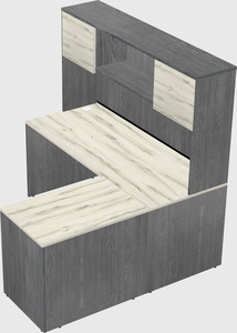 L-shaped office desk