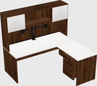 L-shaped office desk