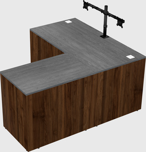 L-shaped office desk
