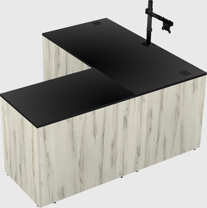 L-shaped office desk