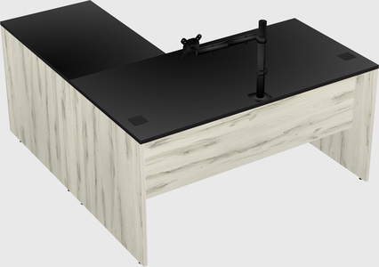 L-shaped office desk