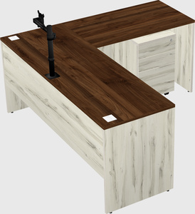 L-shaped office desk