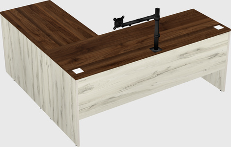 L-shaped office desk