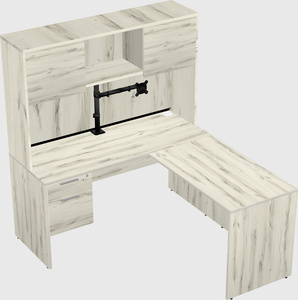 L-shaped office desk