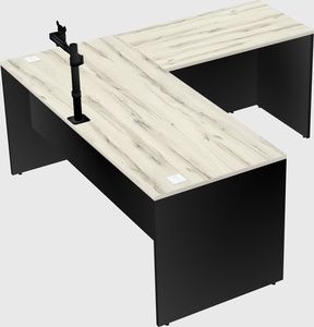 L-shaped office desk