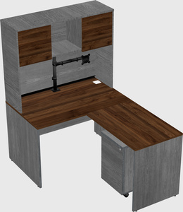 L-shaped office desk