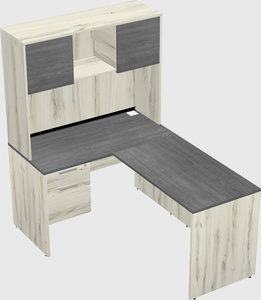 L-shaped office desk