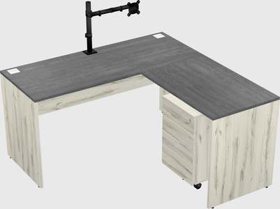 L-shaped office desk