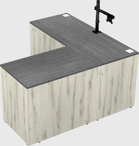 L-shaped office desk