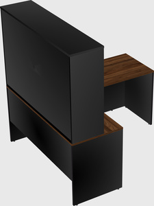 L-shaped office desk