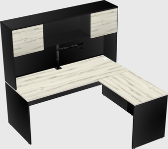 L-shaped office desk