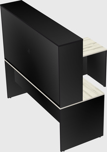 L-shaped office desk