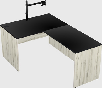 L-shaped office desk