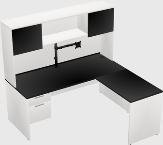L-shaped office desk