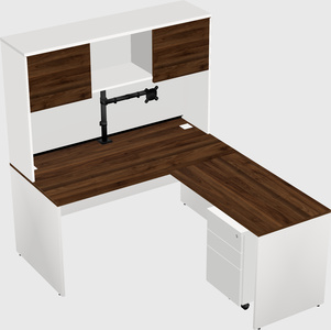 L-shaped office desk