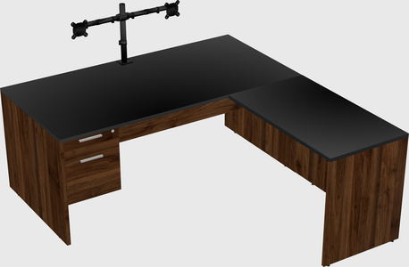 L-shaped office desk