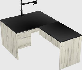 L-shaped office desk